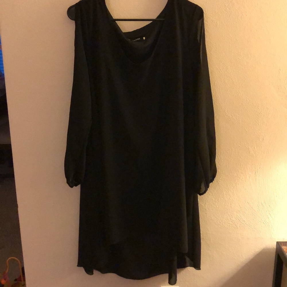 High-low shift dress